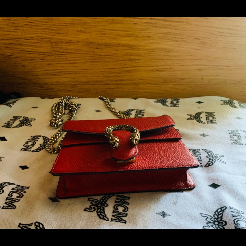 🎊SOLD🎊Gucci Hibiscus Red Dionysus Calfskin Bag - Picture 9 of 11